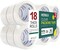 Heavy Duty Clear Packing Tape 18 Rolls for Shipping, Moving, and Packaging Sealing Thicker Clear Tape 2 Inches Wide 65 Yards Per Roll 1170 Total Yards